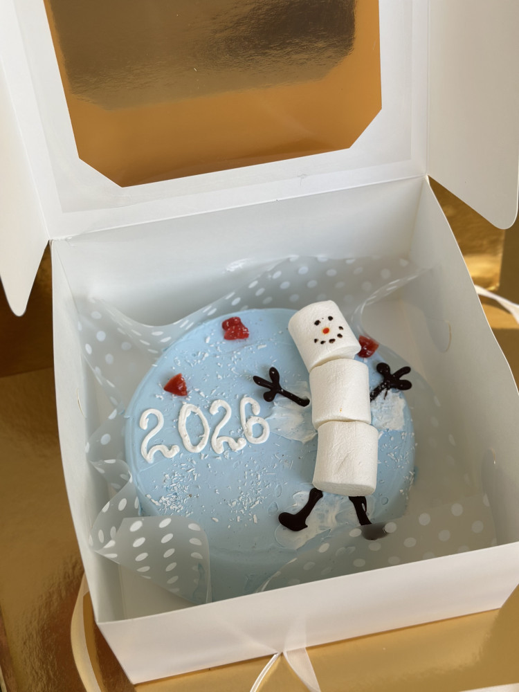 Бенто-торт «Сніговик»